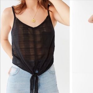Free UO Quinn tie-front cami
